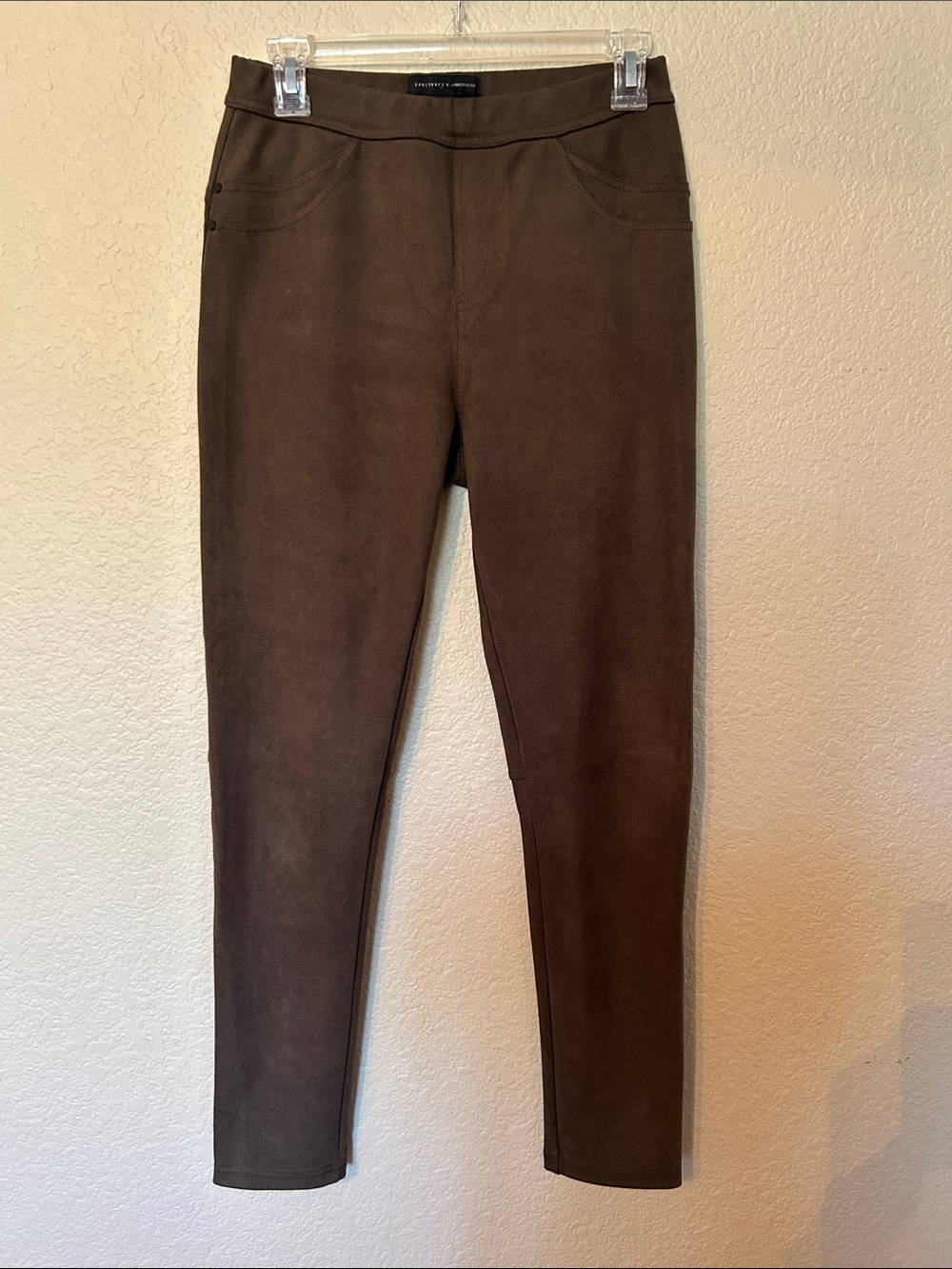 Anthropologie Chocolate Brown Skinny Ponte Leggings